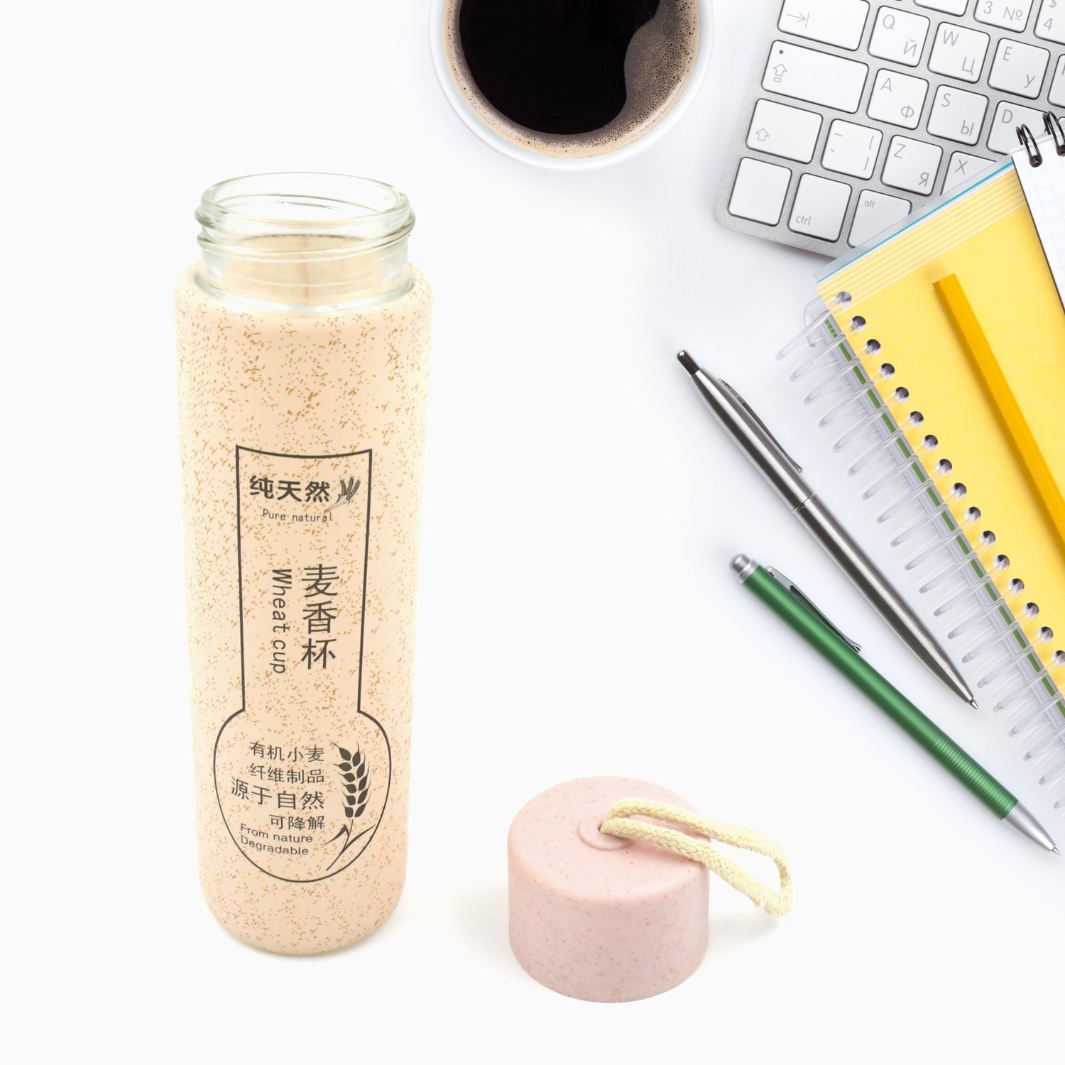 12534 Outdoor sport water bottle 350ml leak proof BPA-free for travel cold and hot water glass water bottle with daily water intake for gym and children (350ml) 12534 Outdoor sport water bottle 350ml leak proof BPA-free for travel cold and hot water glass water bottle with daily water intake for gym and children (350ml)